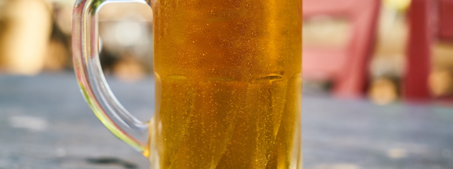 Glas mit Bier